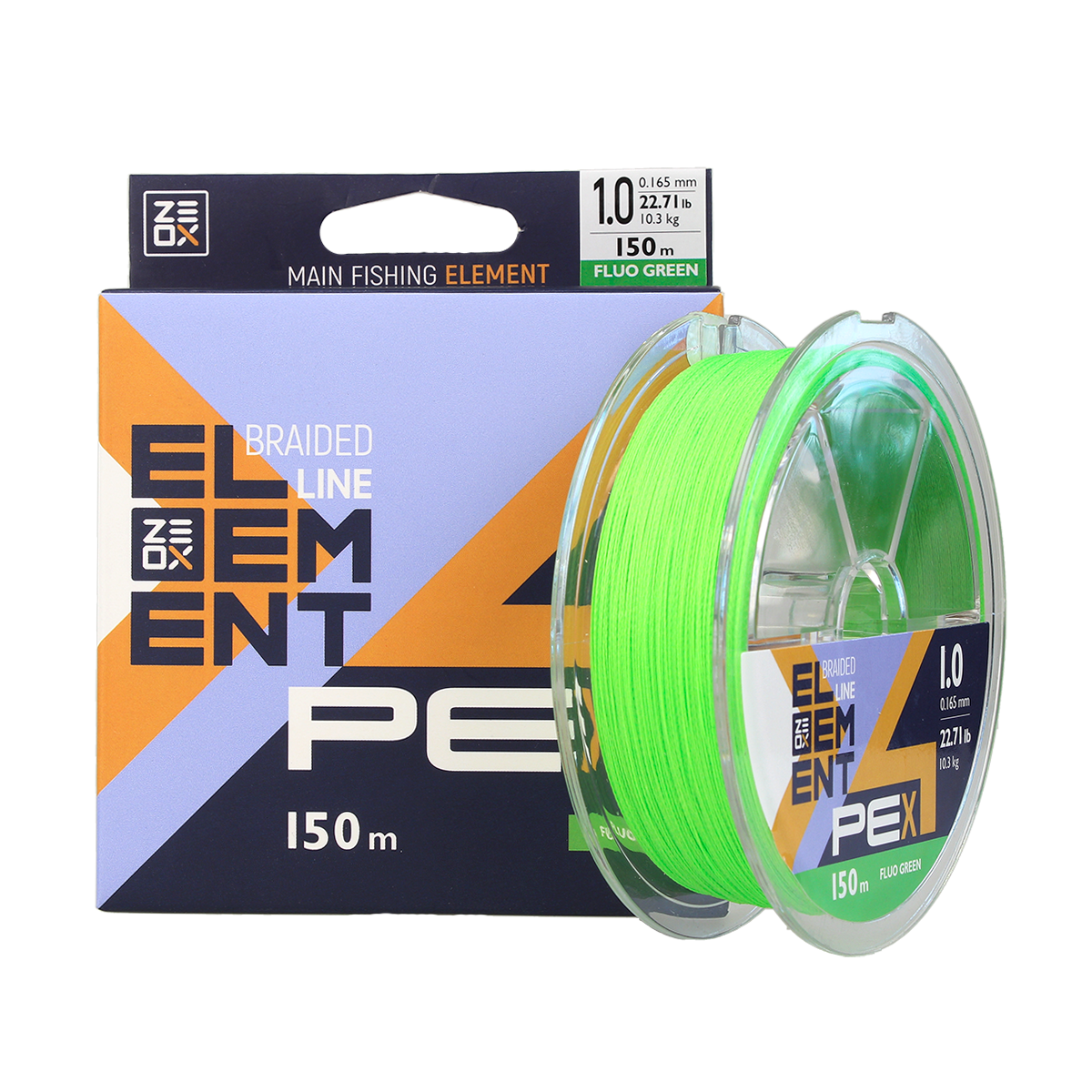 Aukla Zeox Element PE X4 fluorescējoša, zaļa