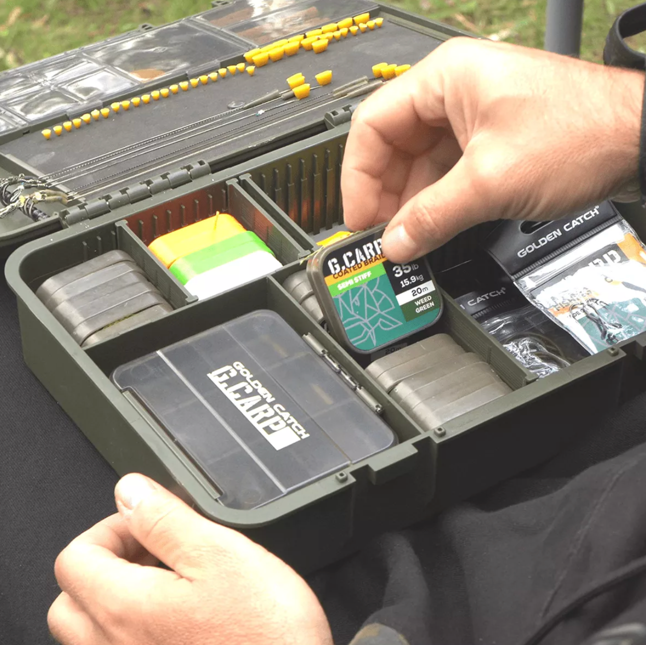 Kaste Golden Catch G.Carp Major Tackle Box L (komplekts)