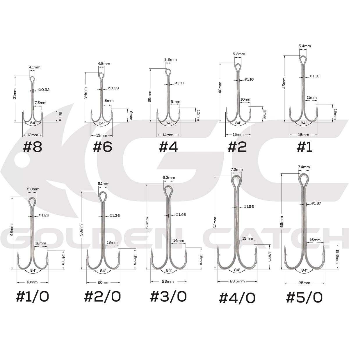 Āķi Golden Catch Double Long L2037BN