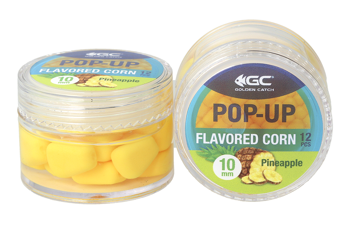 Artificial corn in dip Golden Catch Pop-Up Flavored