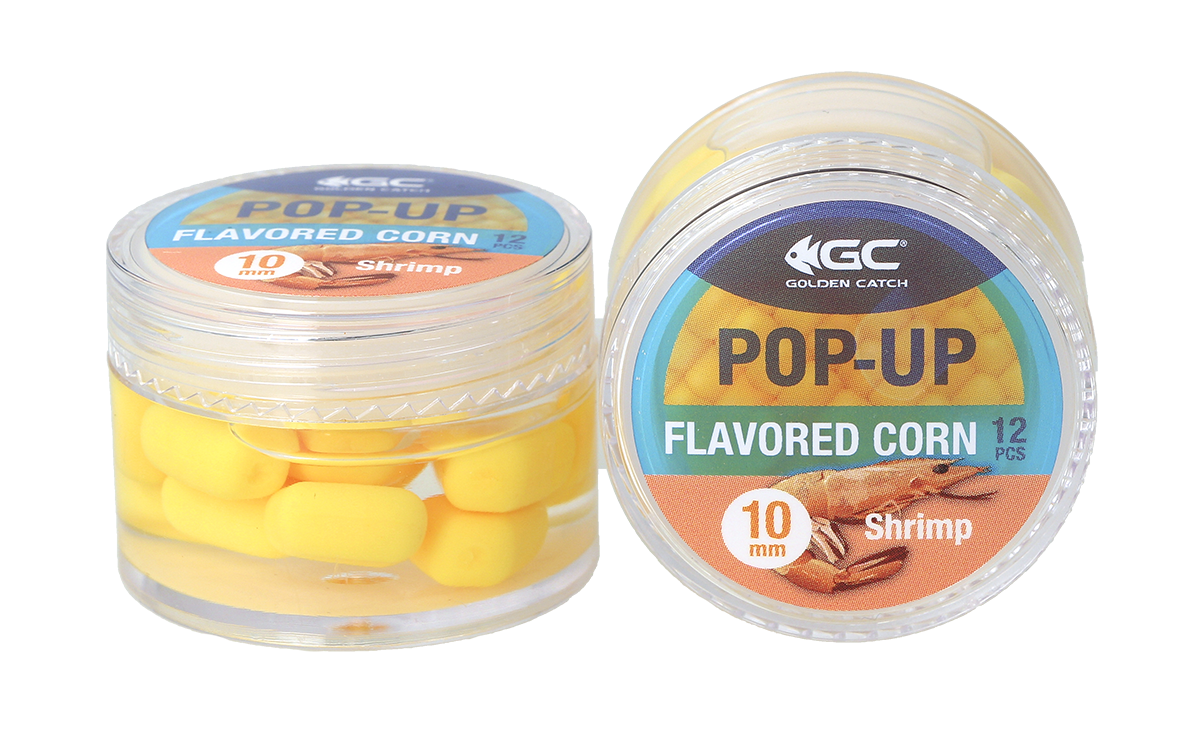 Artificial corn in dip Golden Catch Pop-Up Flavored