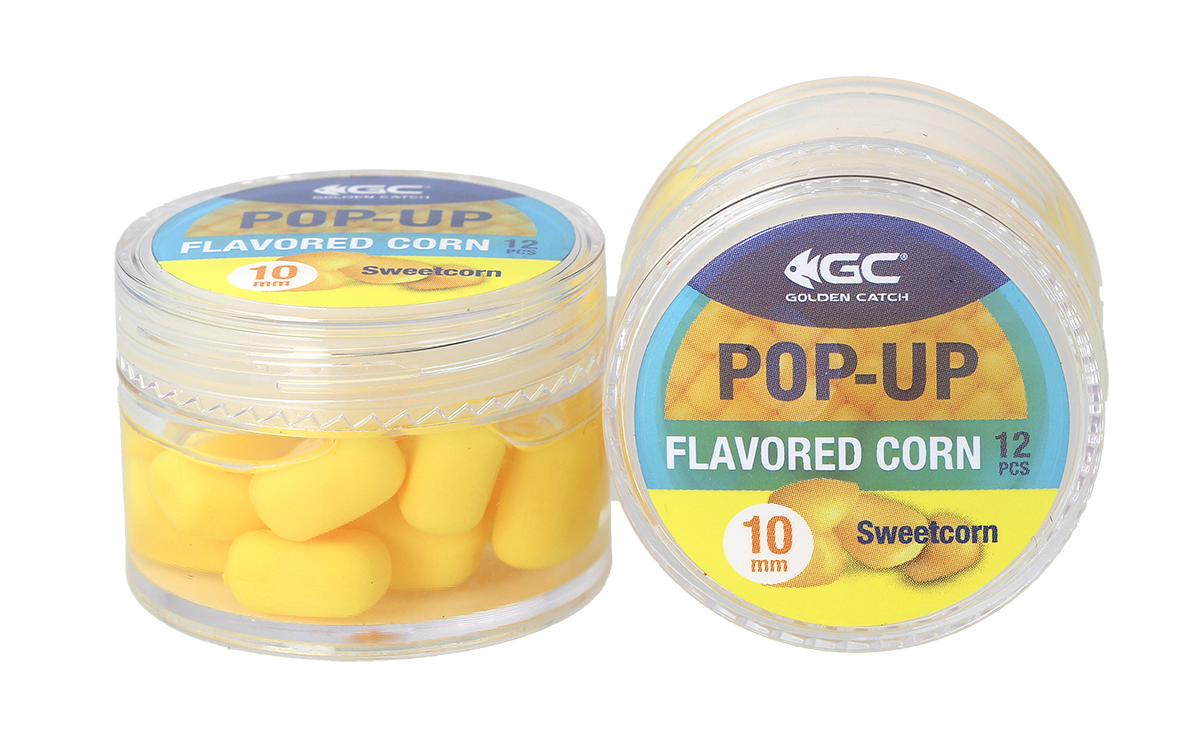 Artificial corn in dip Golden Catch Pop-Up Flavored