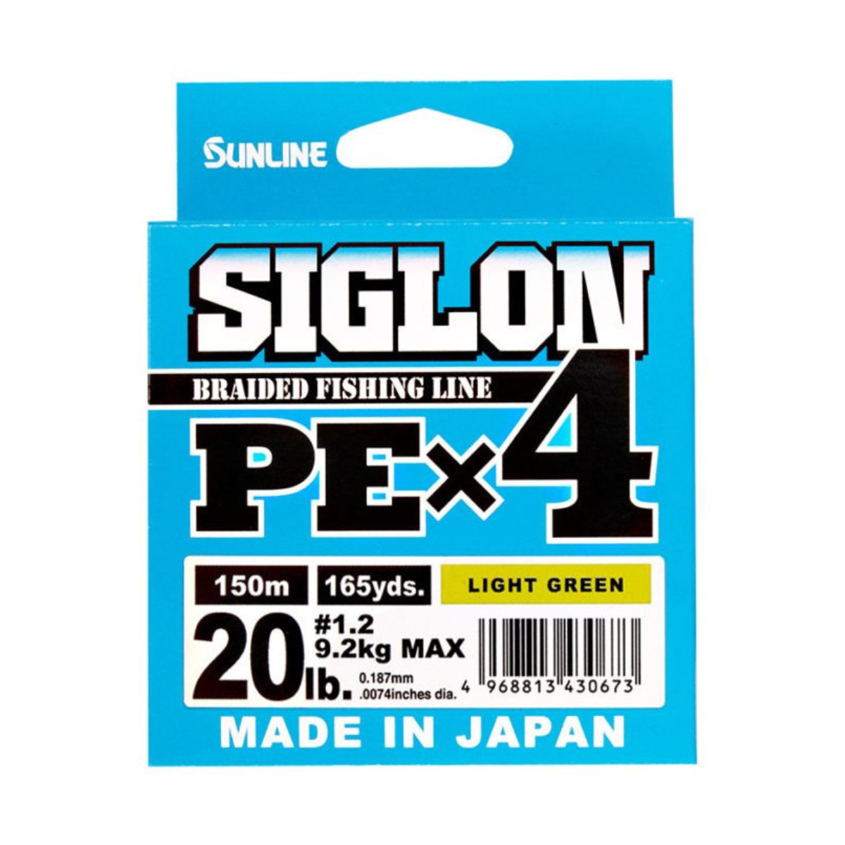 Aukla Sunline Siglon PE X4 gaiši zaļa