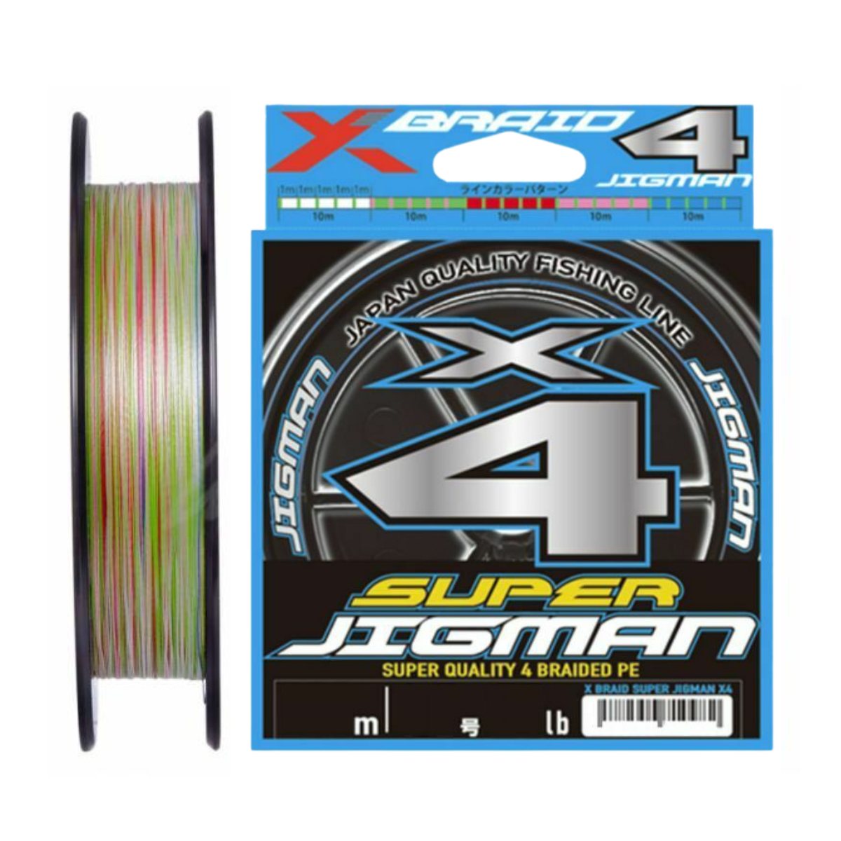 Aukla YGK X-Braid Super Jigman X4 daudzkrāsaina