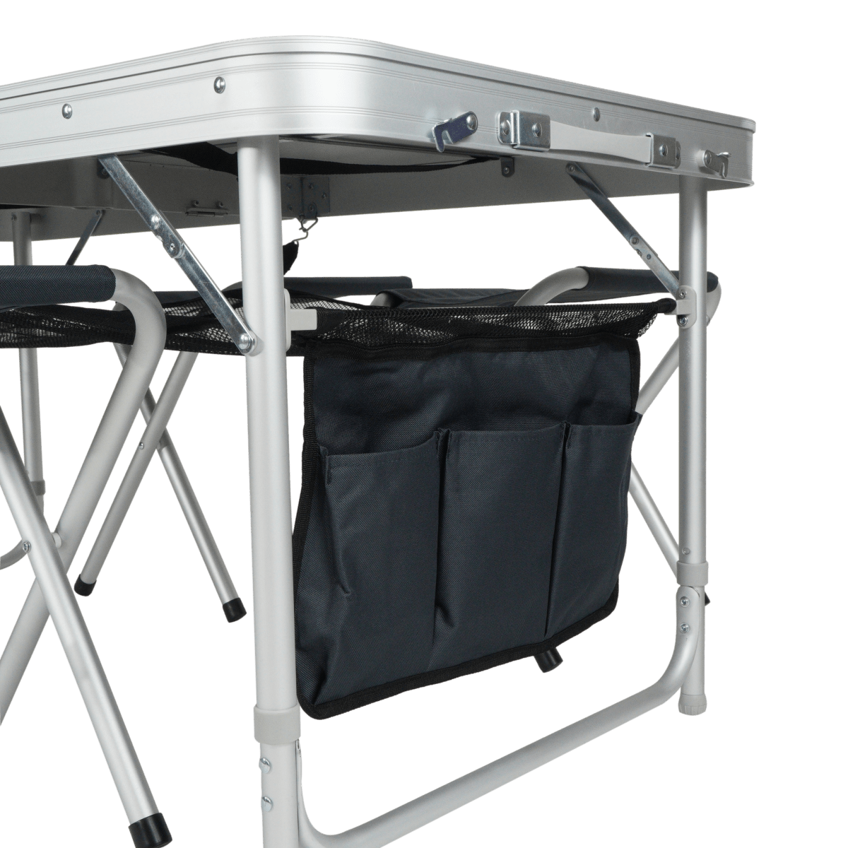 Kempinga galds ar 4 krēsliem Golden Catch saliekams