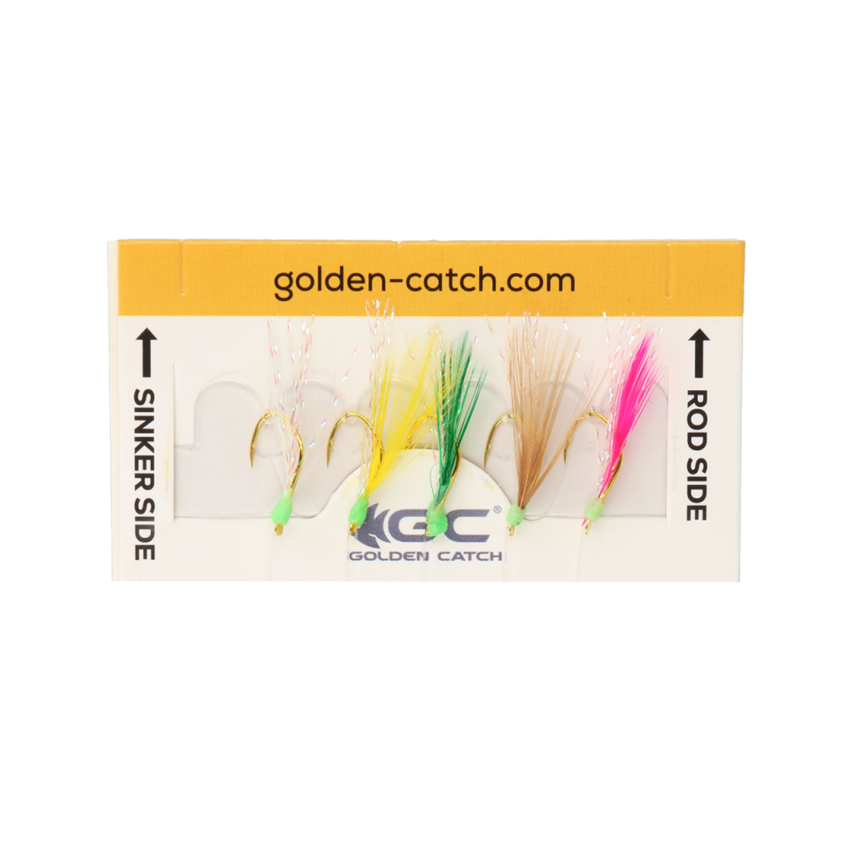 Salt rig Golden Catch Aji Sabiki F405 Multicolor (5 hooks)