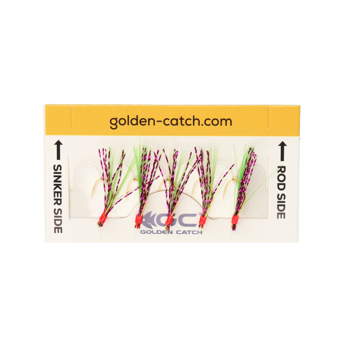 Морская система Golden Catch Aji Sabiki S305 зелёная (5 крючков)