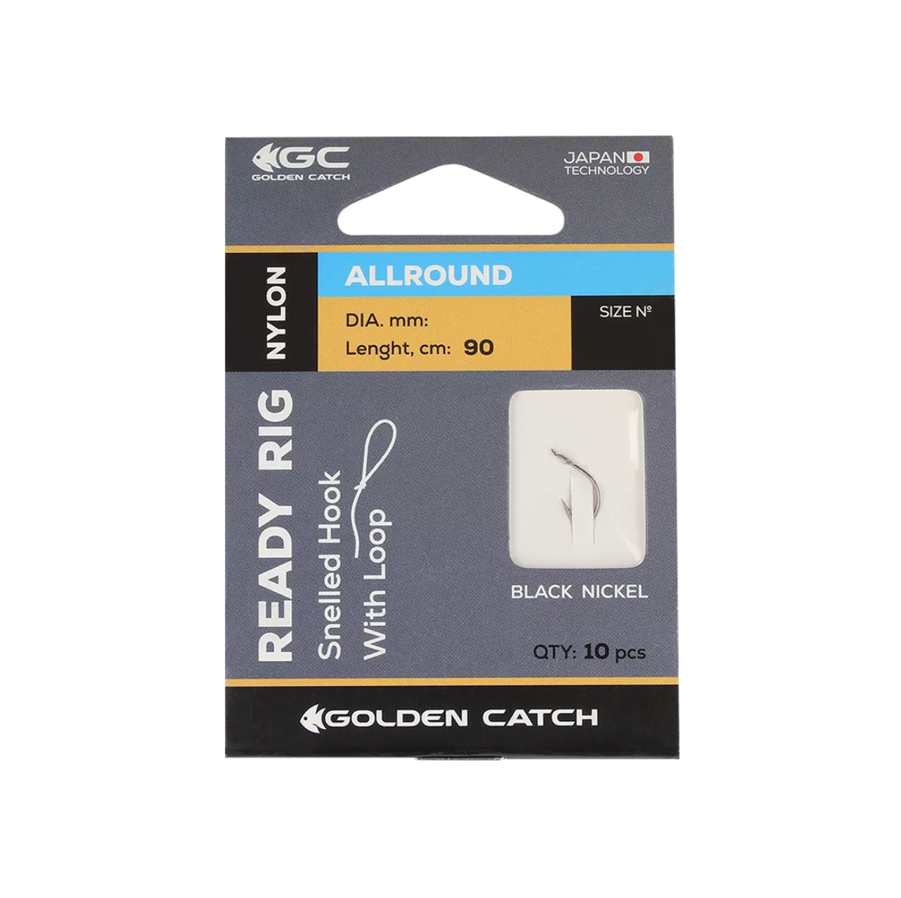 Snelled hooks Golden Catch Allround