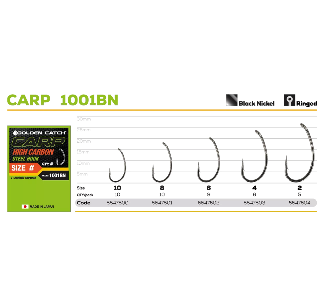 Āķi Golden Catch Carp 1001BN