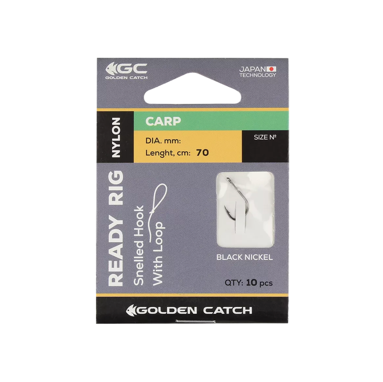 Snelled hooks Golden Catch Carp