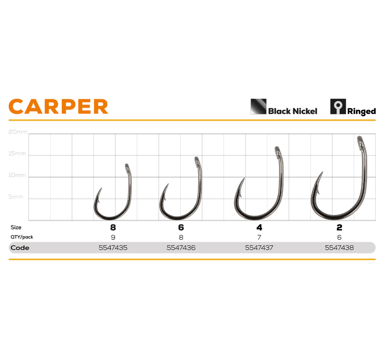 Hooks Golden Catch Carper