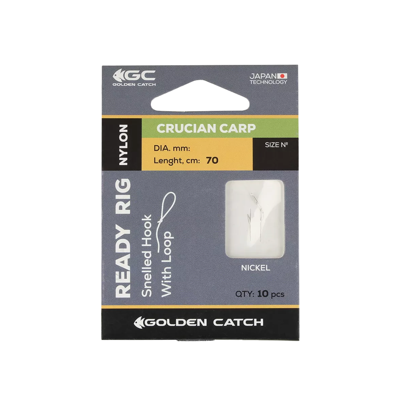 Āķi ar pavadiņu Golden Catch Crucian Carp