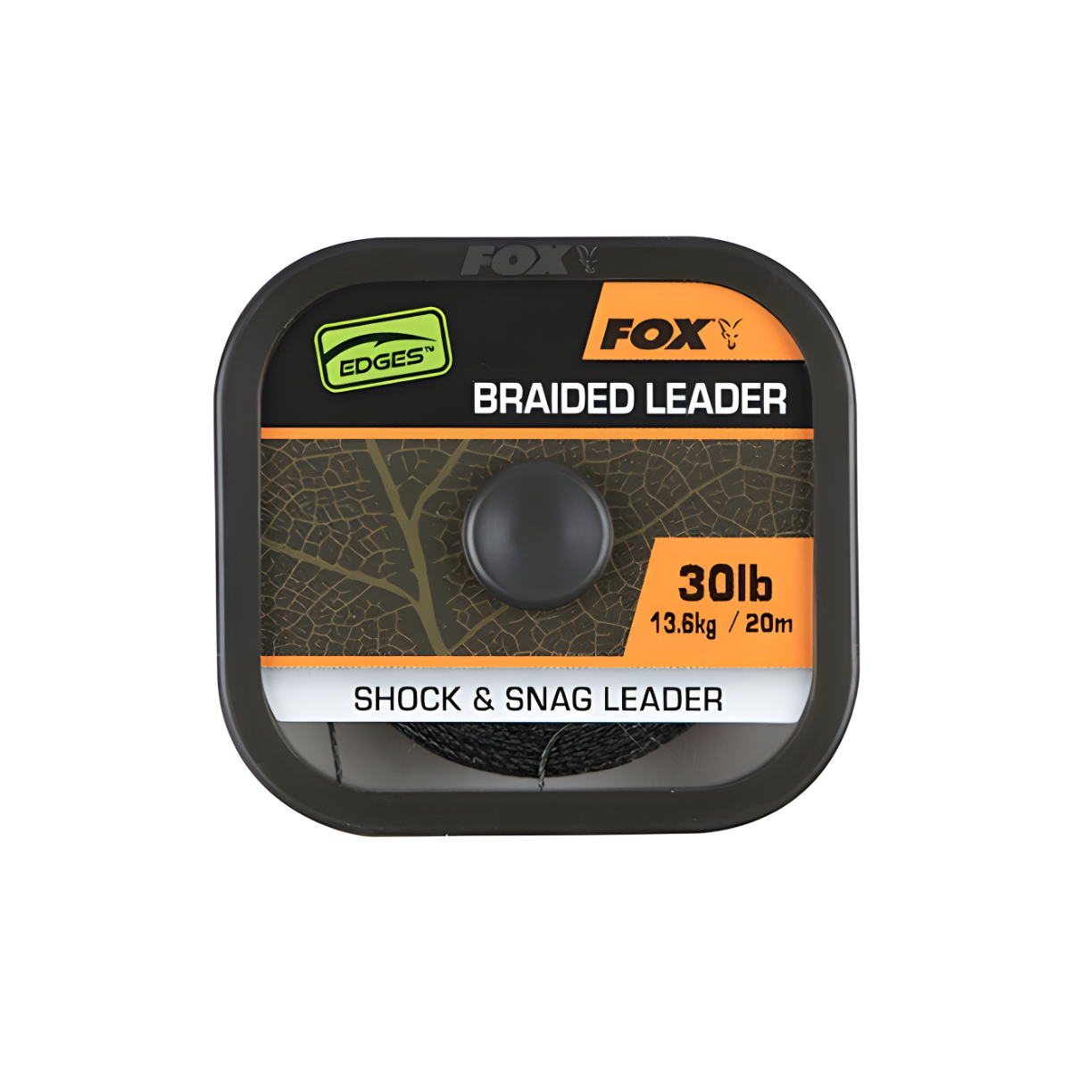 Pavadu materiāls Fox Edges Naturals Braided tumši zaļš