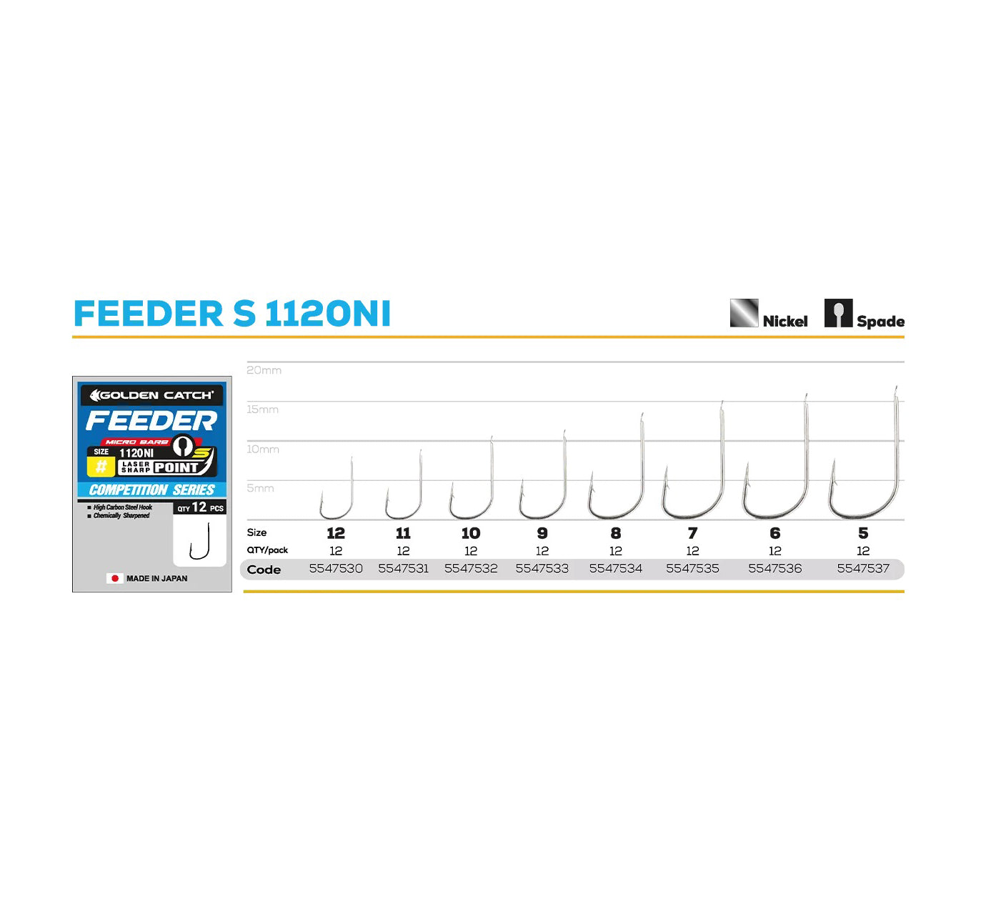 Āķi Golden Catch Feeder S 1120NI 