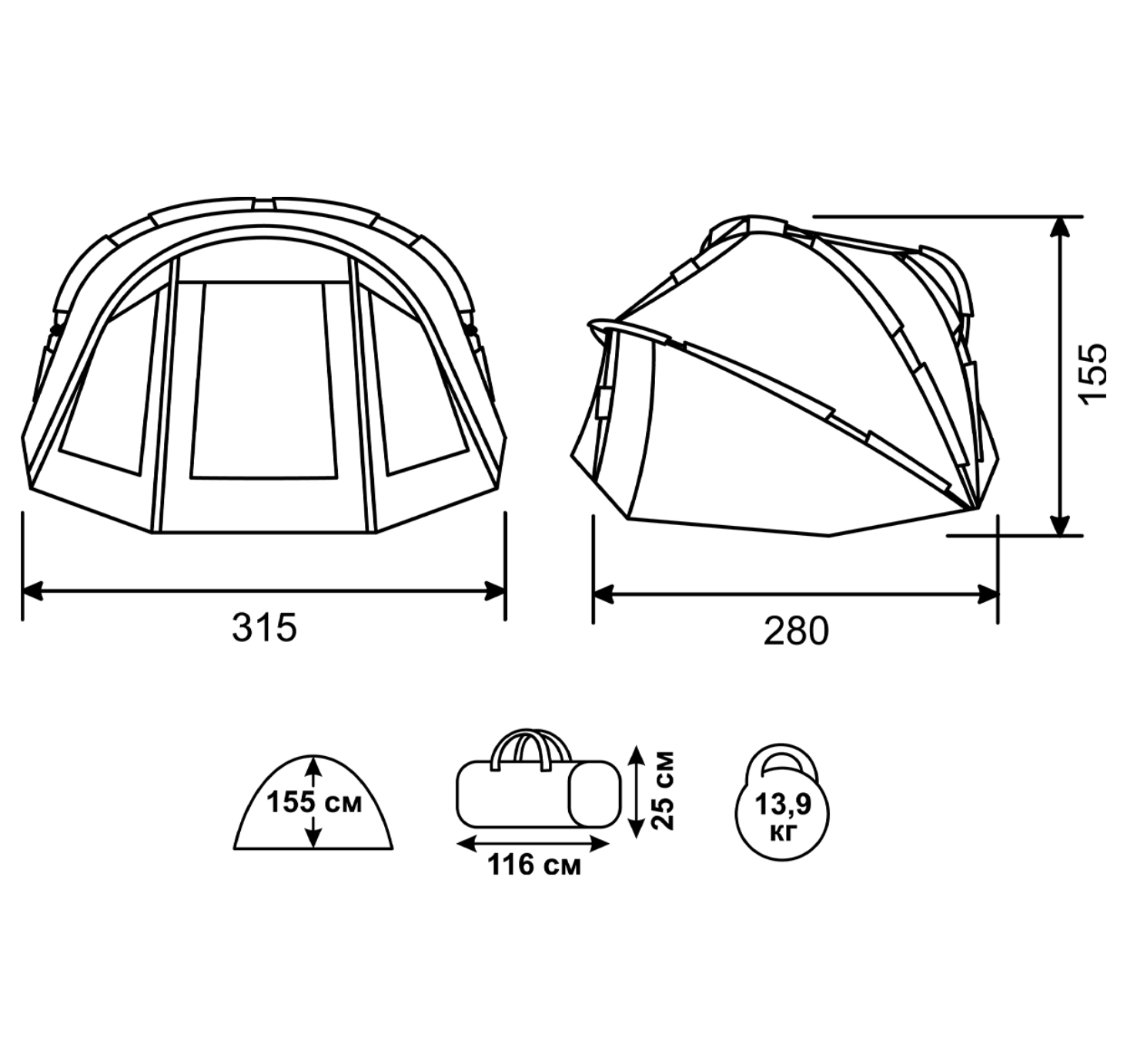 Tent Golden Catch G.Carp Duo 2-Persons