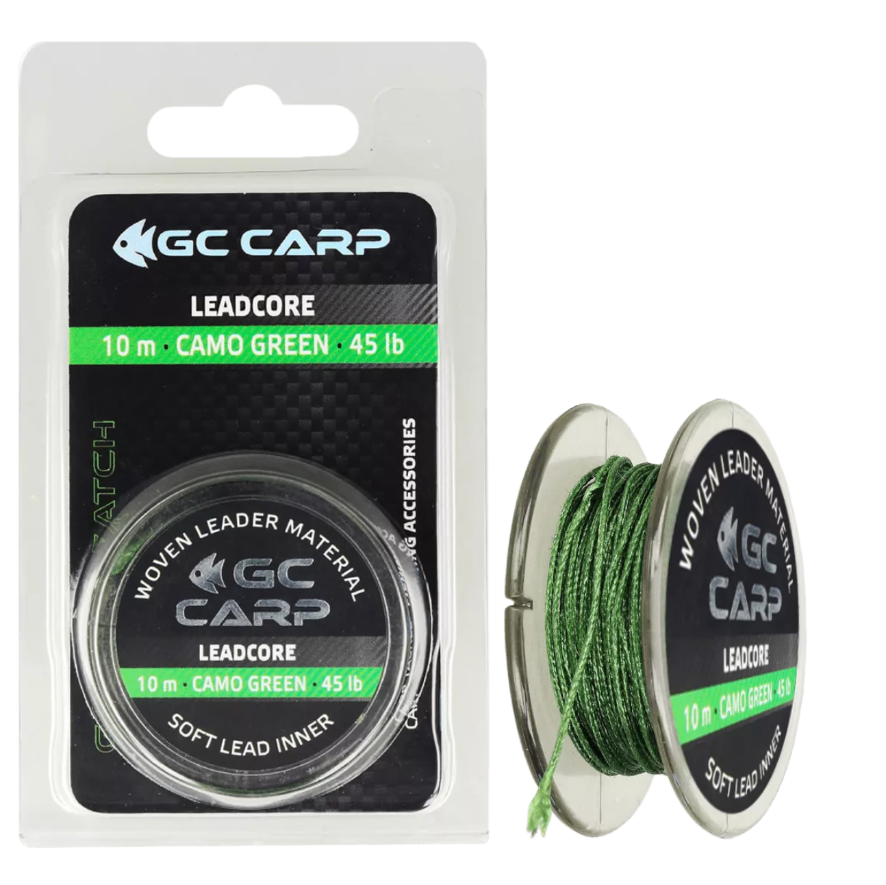 Leader material Golden Catch G.Carp Leadcore Camo Green