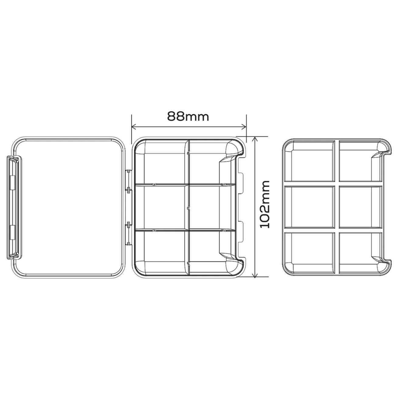 Box Golden Catch G.Carp Mini Box Two Layer 12 sections