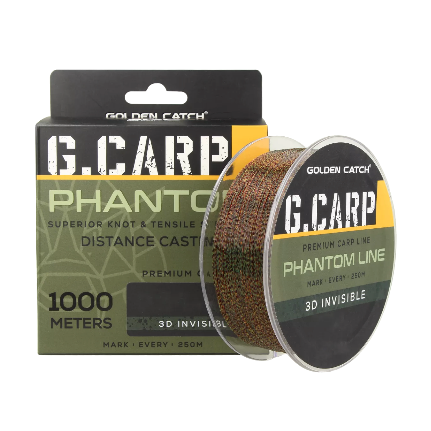 Aukla Golden Catch G.Carp Phantom 3D caurspīdīga