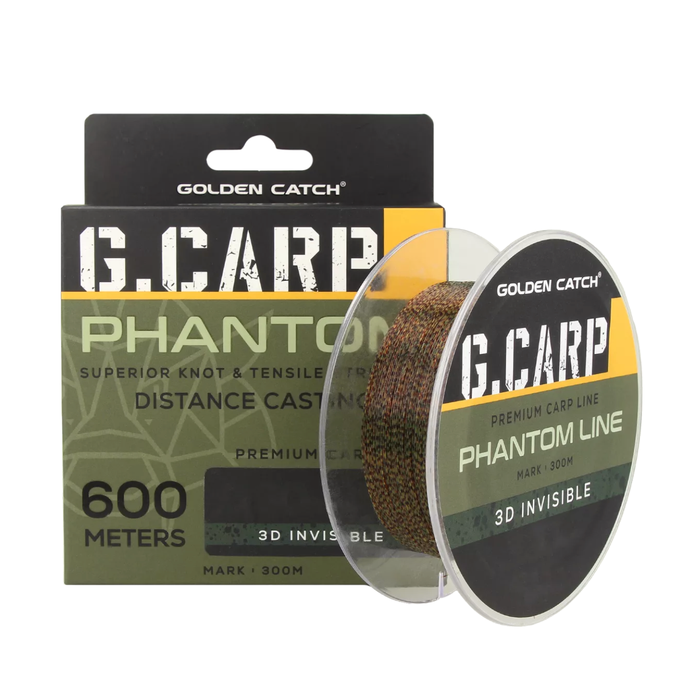 Aukla Golden Catch G.Carp Phantom 3D caurspīdīga