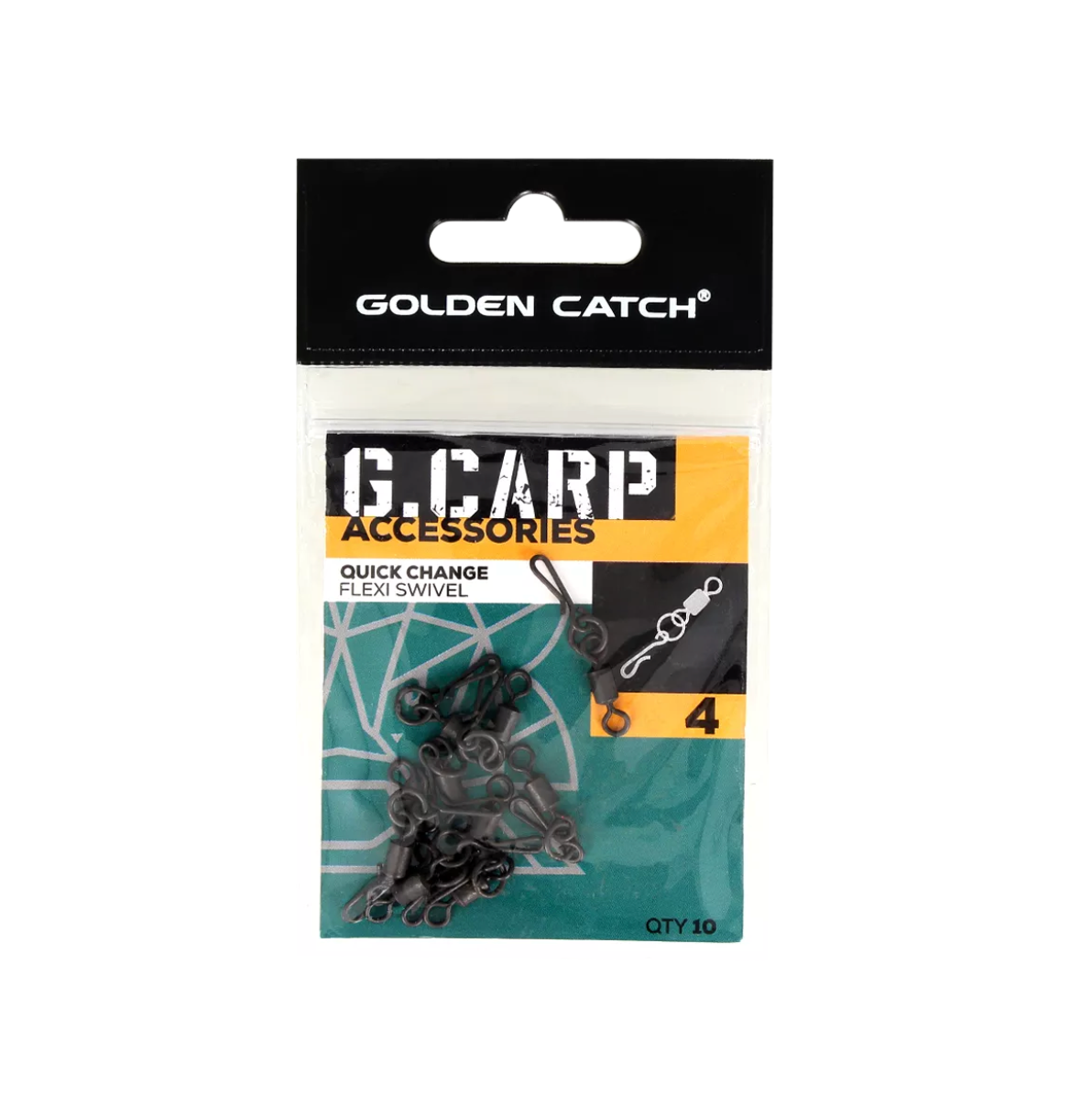 Вертлюг с застёжкой Golden Catch G.Carp Quick Change Flexi Swivel