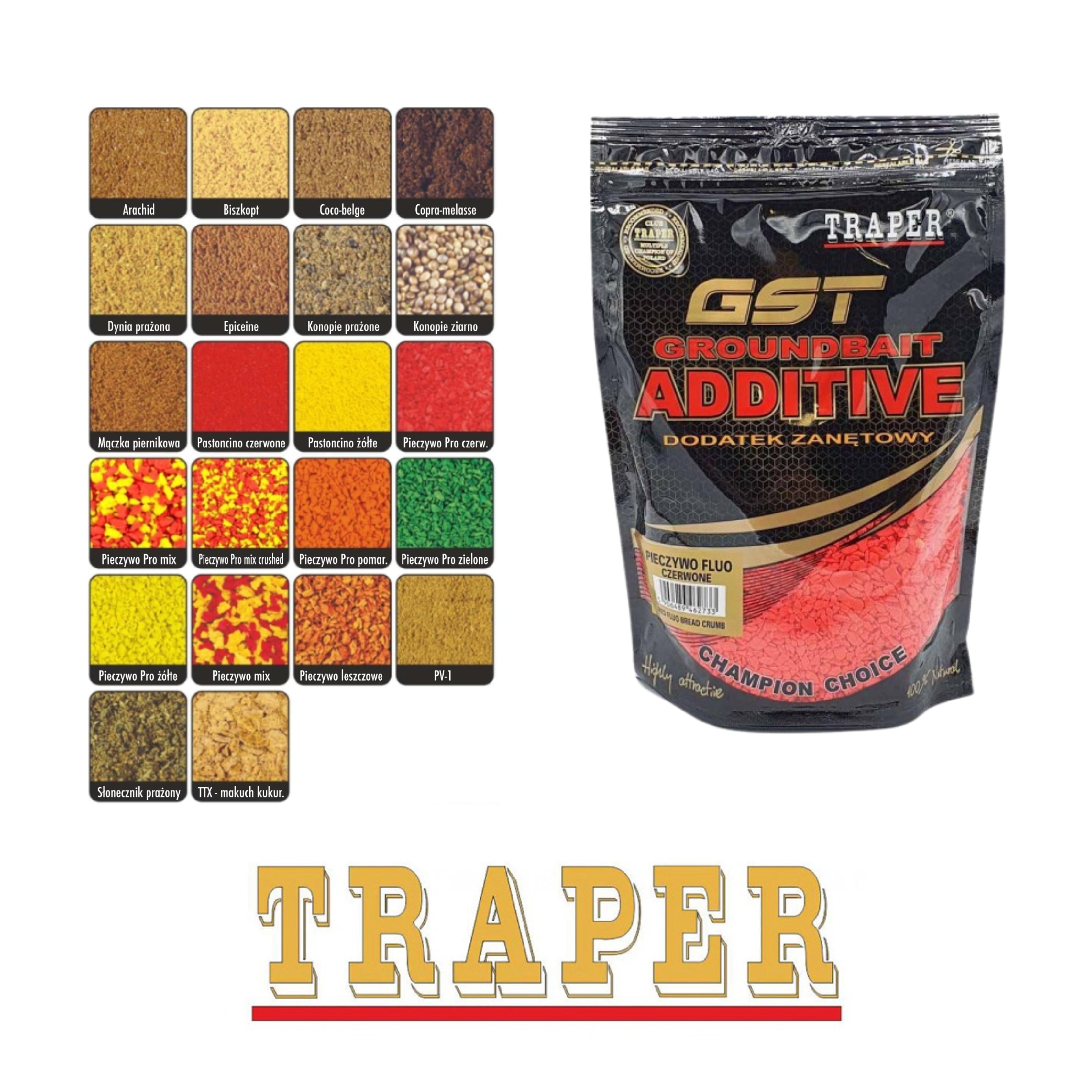 Groundbait additives Traper GST