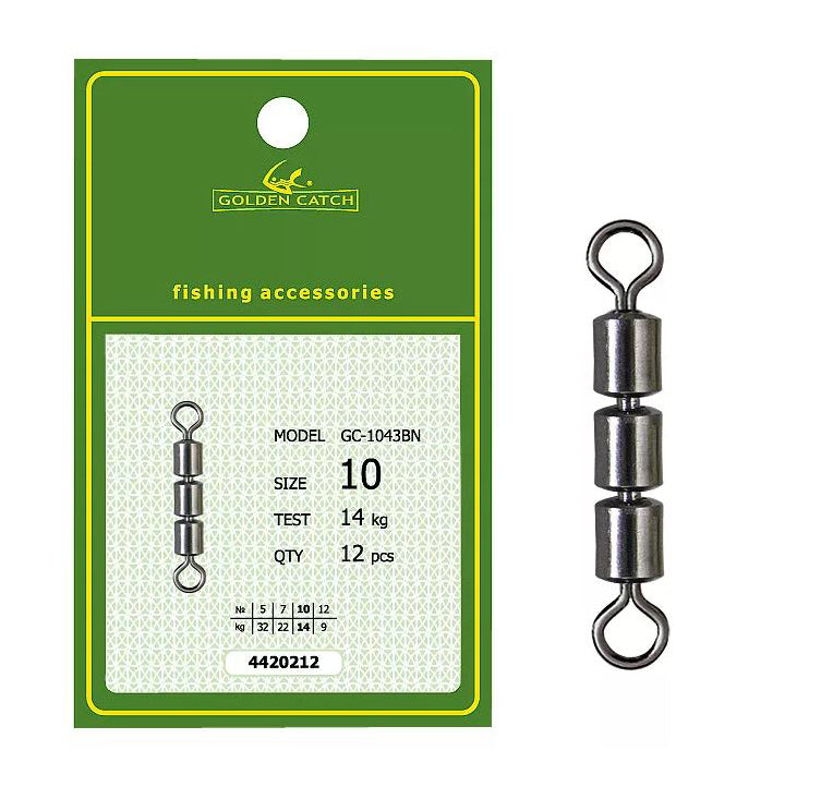 High speed treble swivel Golden Catch 1043BN