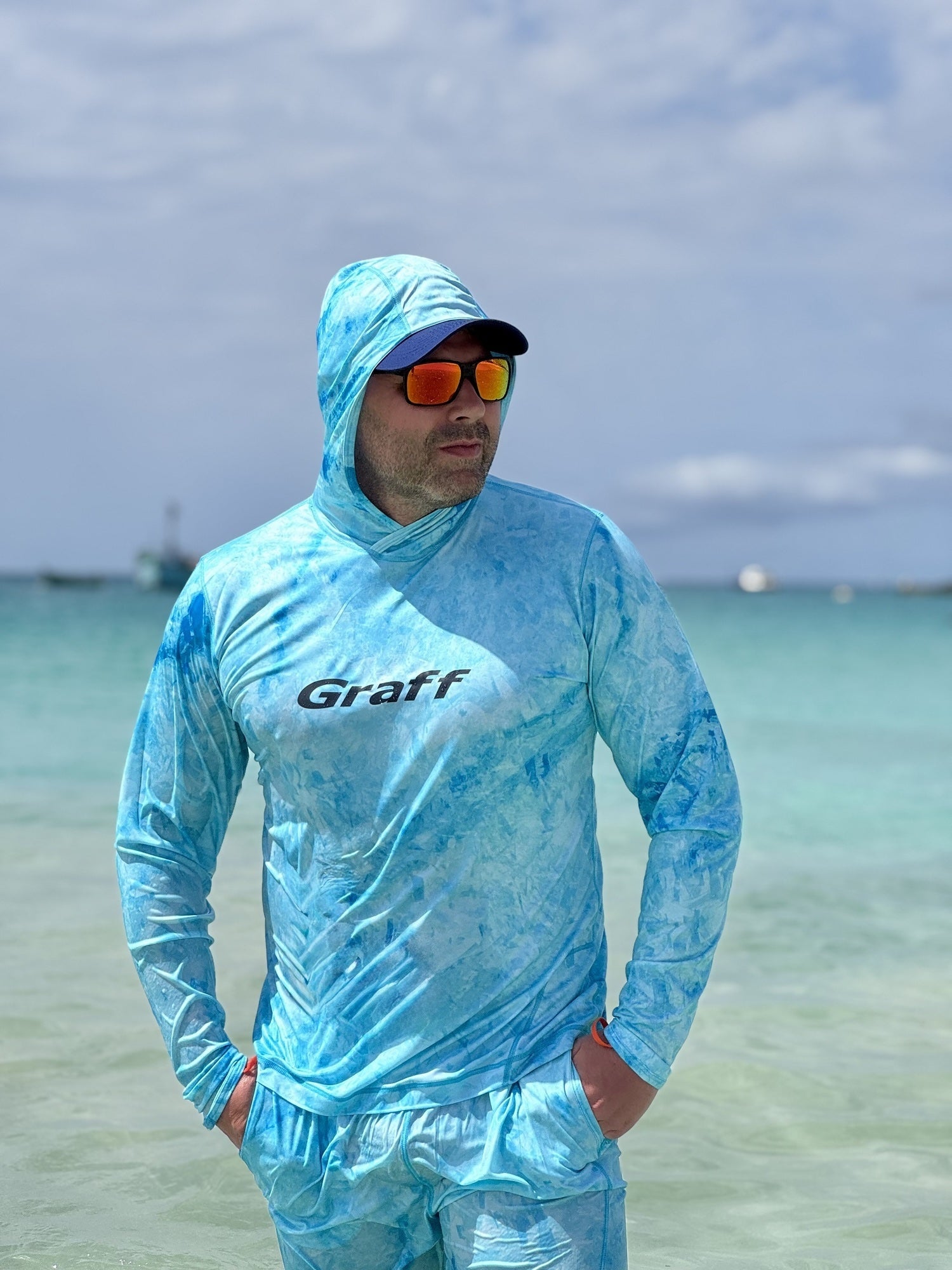 Krekls ar kapuci Graff Hoodi UPF 50 964-CL