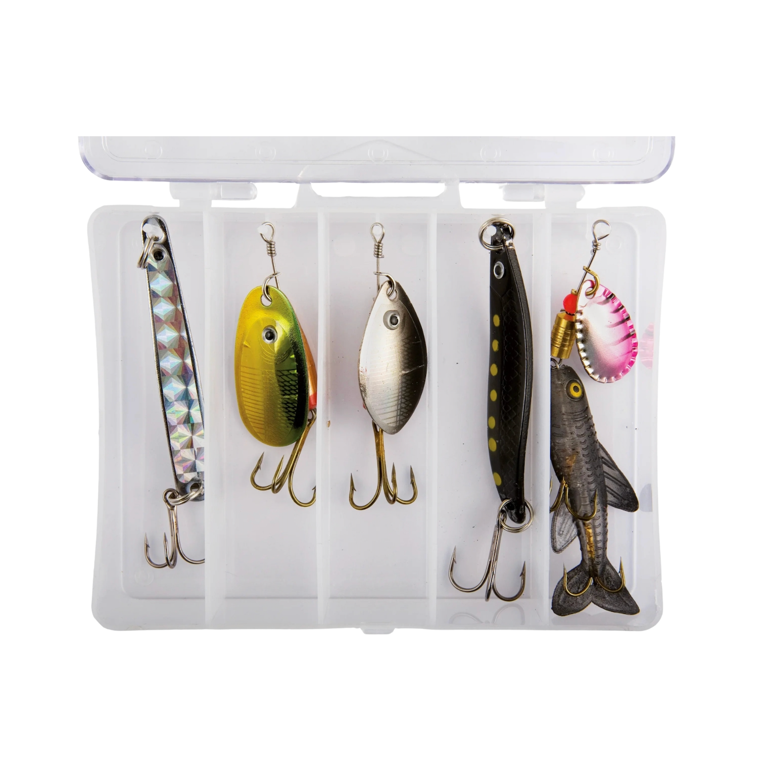 Lure set with tackle box Lineaeffe 5pcs