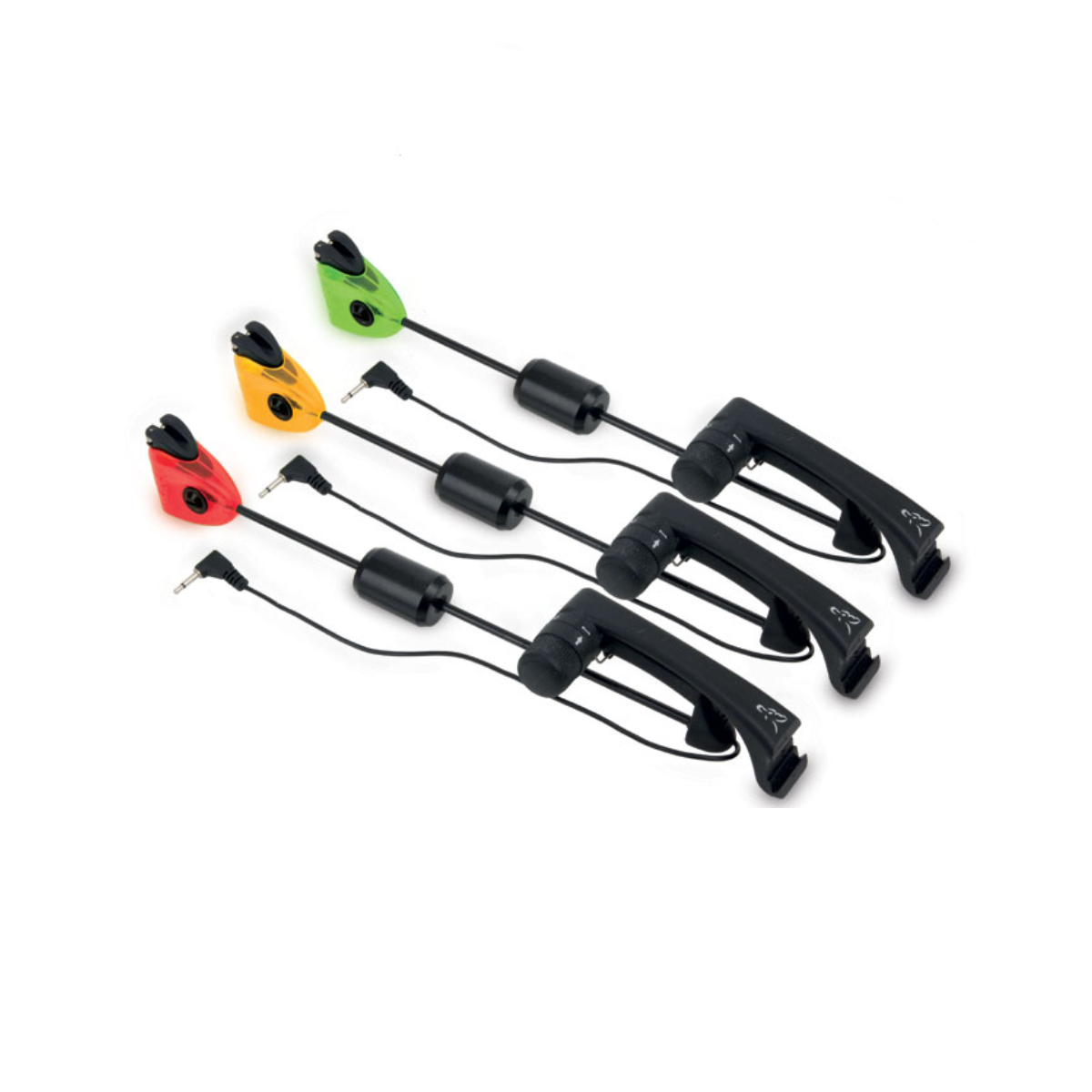 Svingeru komplekts trīs makšķerēm Fox MK2 Illuminated