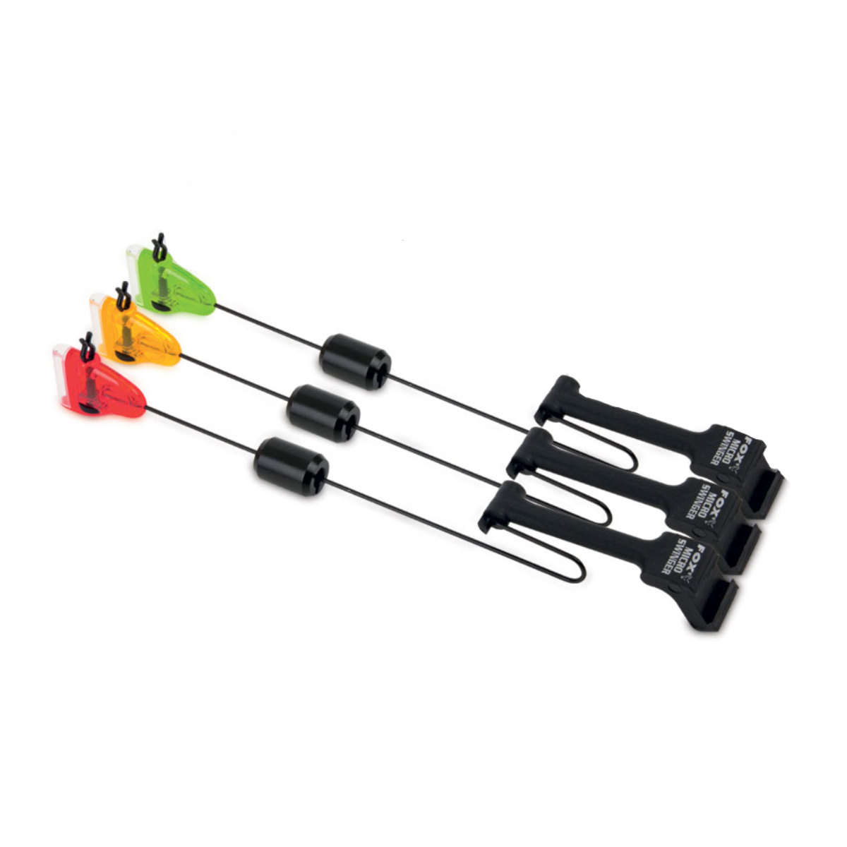 Svingeru komplekts trīs makšķerēm Fox Micro