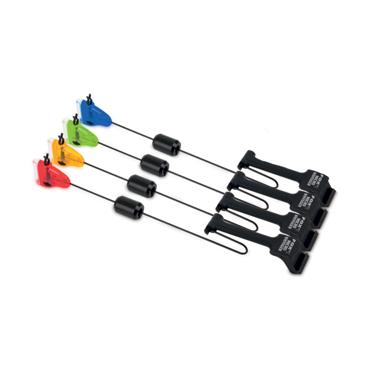 Svingeru komplekts četrām makšķerēm Fox Micro