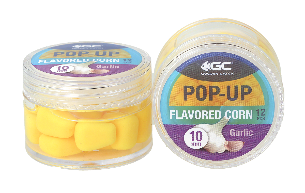 Artificial corn in dip Golden Catch Pop-Up Flavored