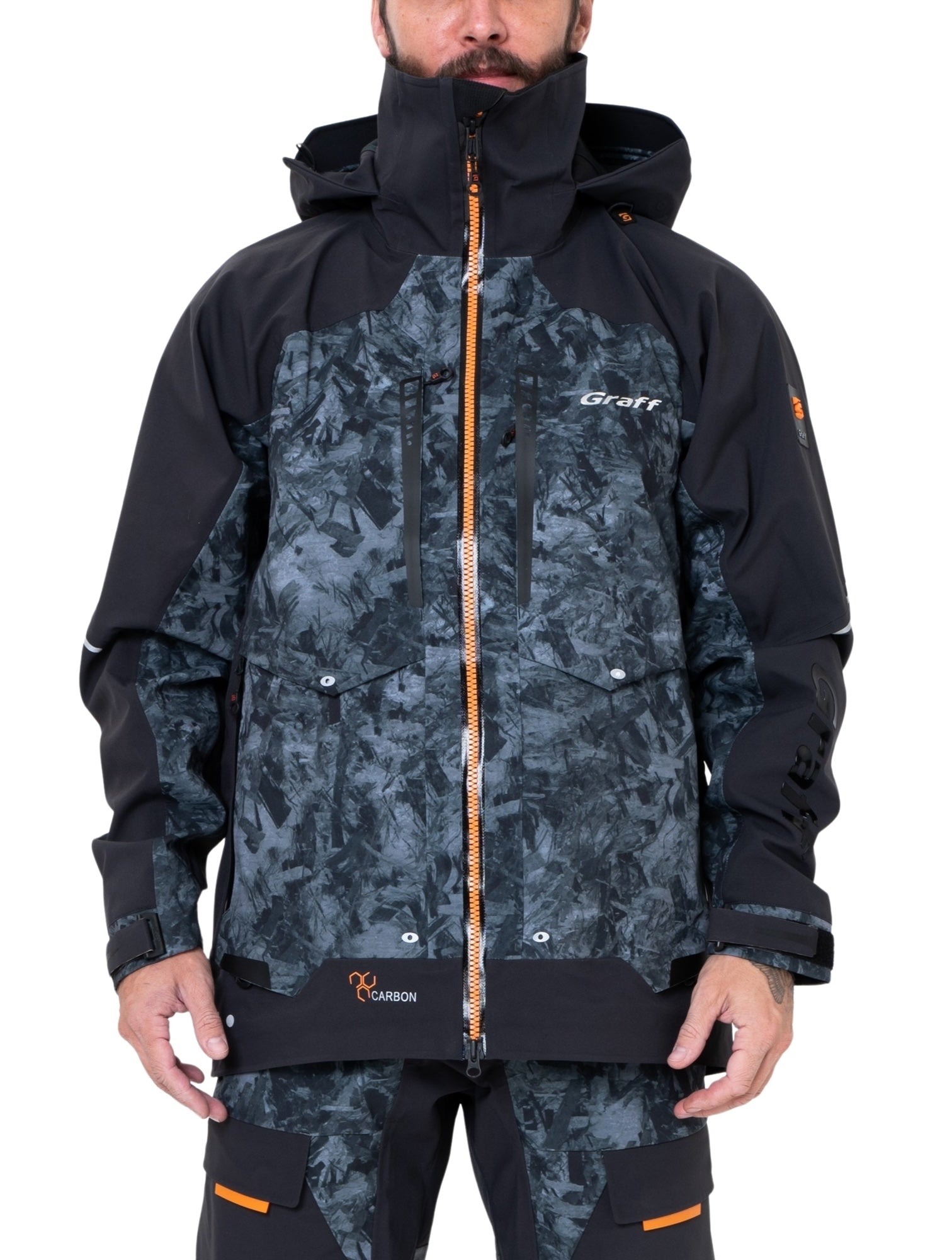 Lietus necaurlaidīga jaka Graff Jacket 631-B-8/3 Carbon Edition 3.0