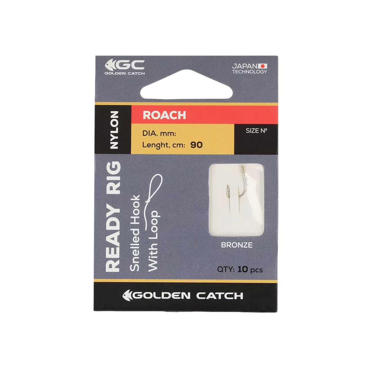 Крючки с поводком Golden Catch Roach