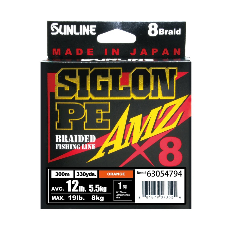 Aukla Sunline Siglon PE X8 AMZ oranža