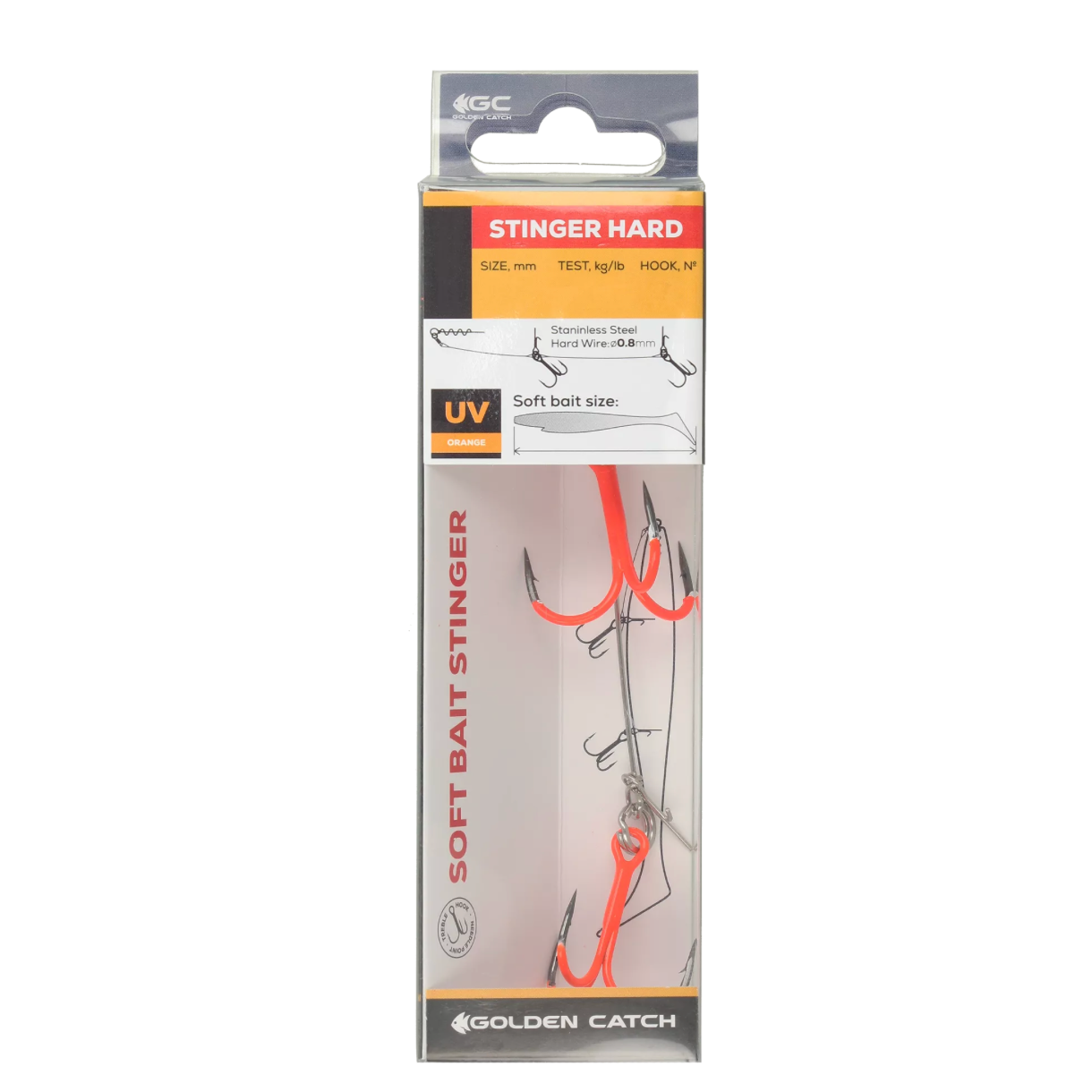 Sistēma Golden Catch Stinger Hard BKK Spear-21 UV Oranža