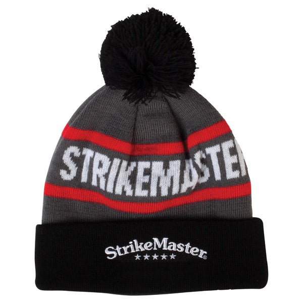 Cepure Strikemaster Beanie melna/ pelēka/ sarkana