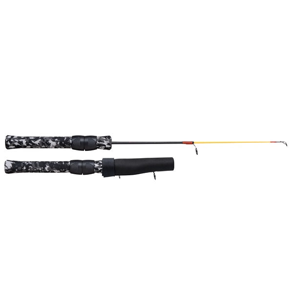 camo ice fishing pole Blue 3-Pole Storage Rack Big Daddy Life Reel Features Rapala TeleStick Ice Rod